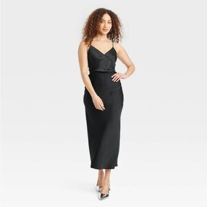 A New Day Elegant Black Maxi Skirt